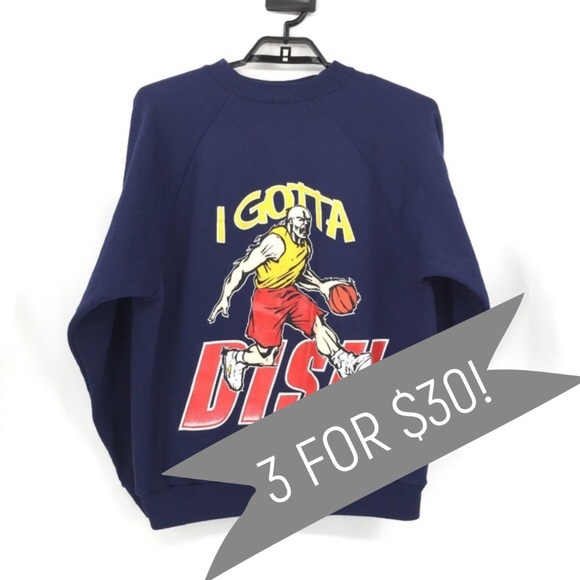 Hanes Other - Vintage 90s Mens Basketball Dish Sweatshirt Sz XL